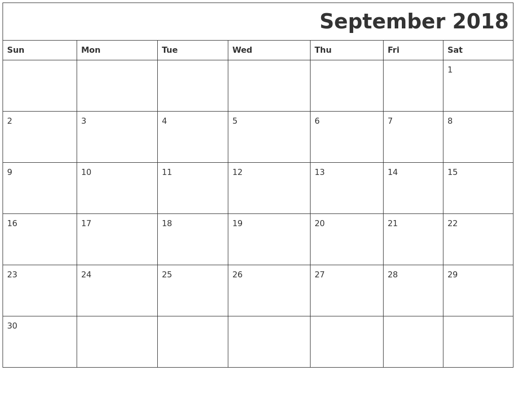 september 2018 download calendar download calander