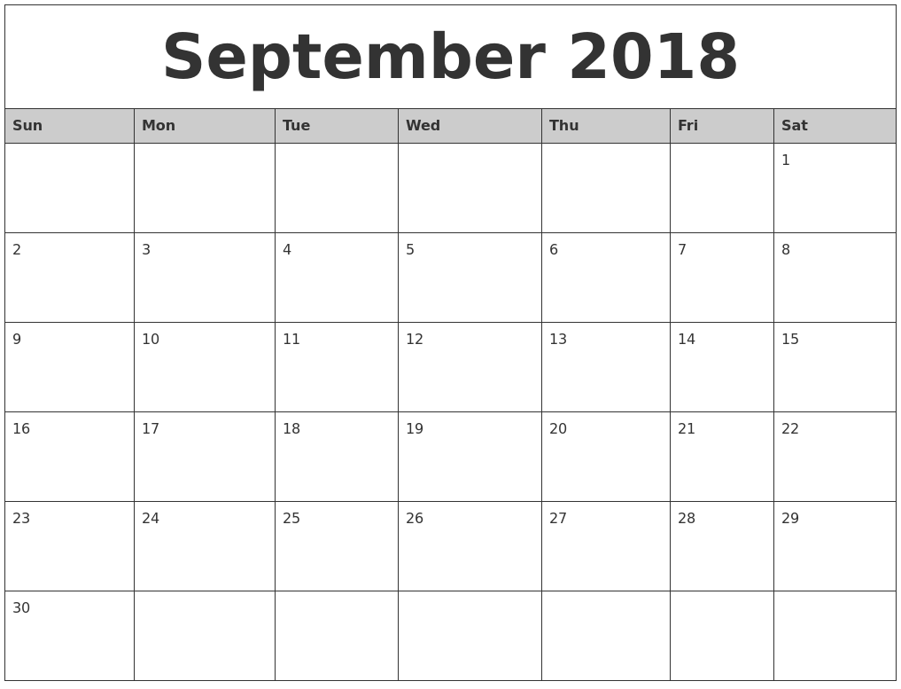 2018 Monthly Calendar - FREE DOWNLOAD
