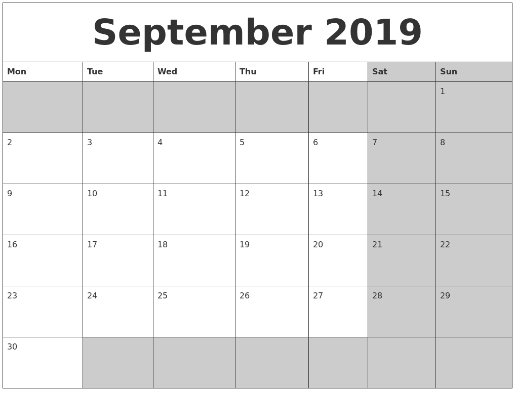 september 2019 calendar september 2019 calanders september 2019 calendar september 2019 calanders