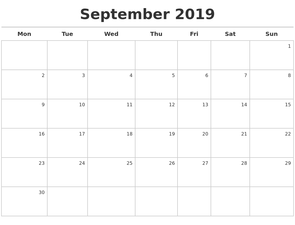 september-2019-calendar-maker