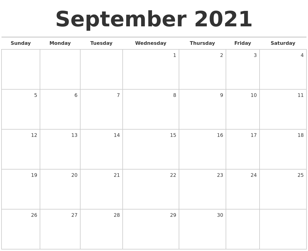 Blank Calendar October 2024 Free Printable