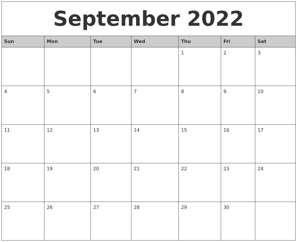 Free Calendar Printable Monthly 2022