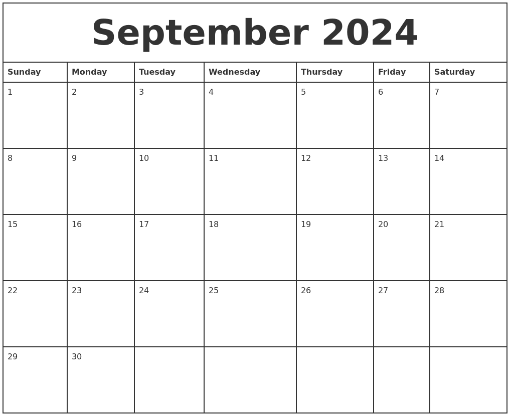 September 2024 Printable Calendar Free Full Page Images Cati Mattie