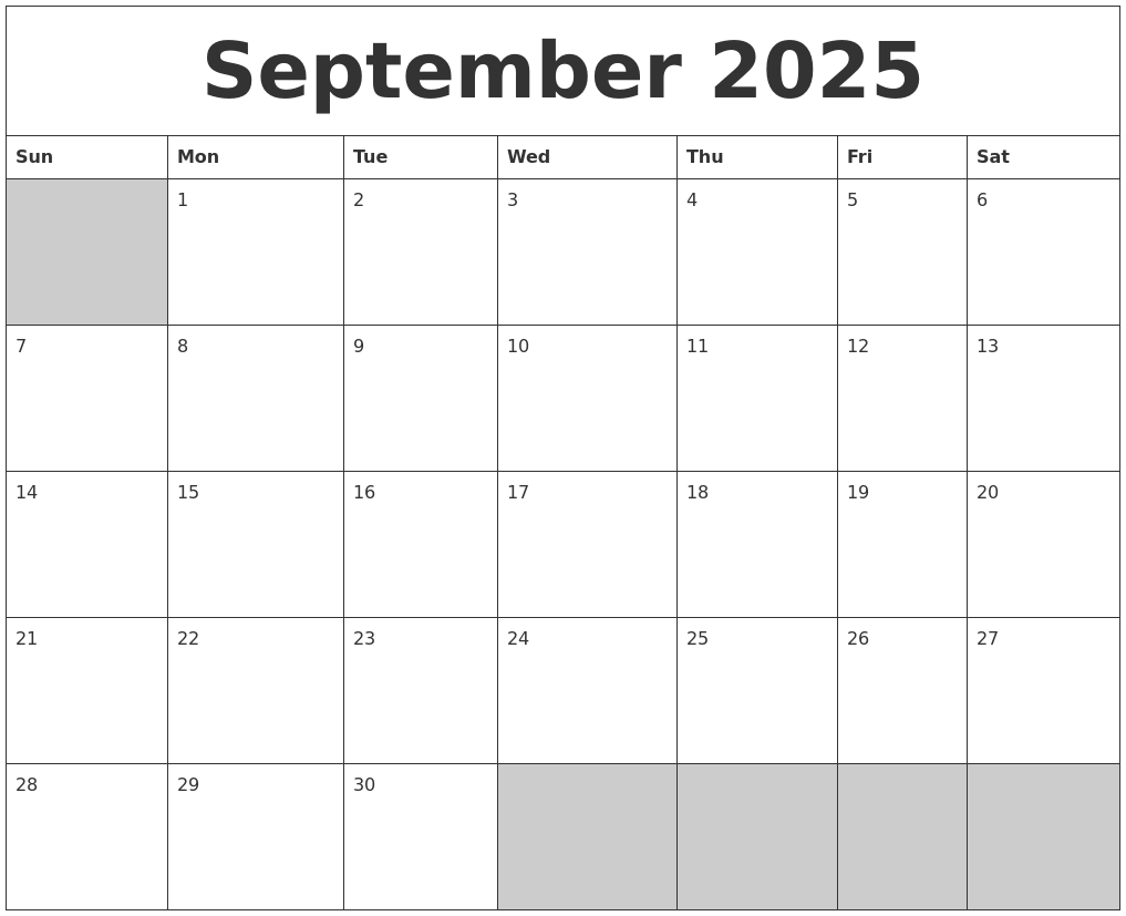 2025 Word Calendar