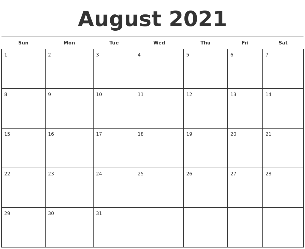 November 2021 Make A Calendar