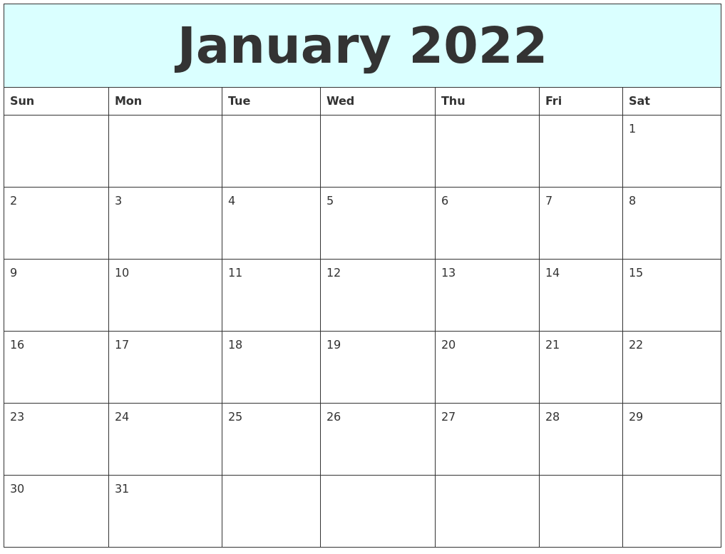 November 2021 Monthly Calendar